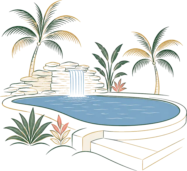A swimming pool illustration