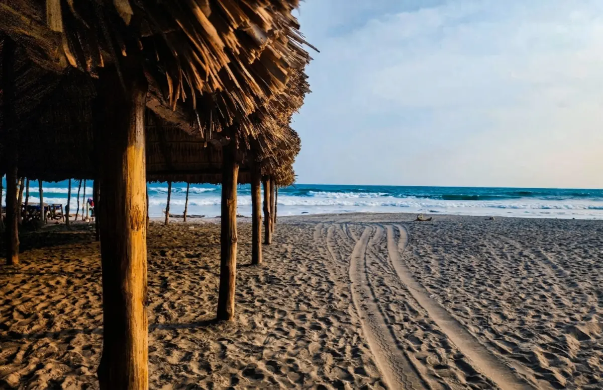 The Pacific ocean and sunset near Villa del Sol Garden